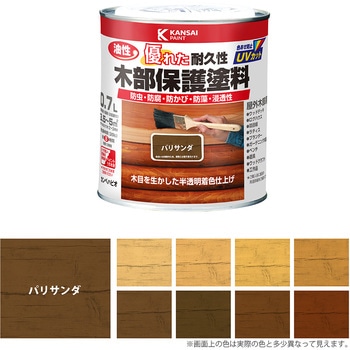 油性木部保護塗料 油性木部保護塗料(木目を活かした半透明着色仕上げ) カンペハピオ