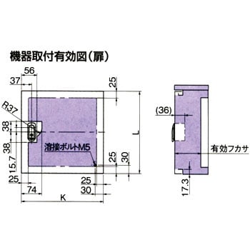 OAS16-23 OA型屋外用小型ボックス 鉄製基板付 1面 日東工業 【通販