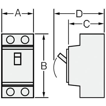 ブレーカー 日東工業 漏電遮断器本体 【通販モノタロウ】