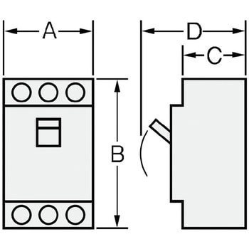 GE53C3P20AF30 GE 漏電ブレーカ(協約形) EシリーズCタイプ 表面形 1台