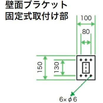 LCARM-16W 壁取り付け式アーム ジェフコム(DENSAN) 鋼材 - 【通販