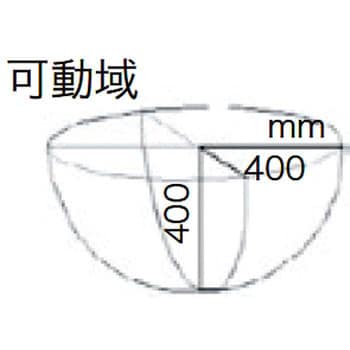 LCARM-41T 天井吊り下げ式アーム ジェフコム(DENSAN) 1個 LCARM-41T