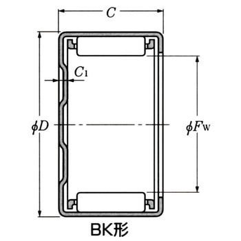 シェル形針状ころ軸受BK形 NTN(エヌティーエヌ)