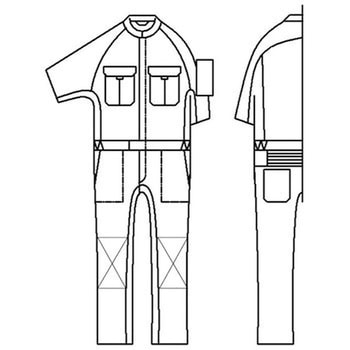 9007 綿100% 半袖続服 桑和