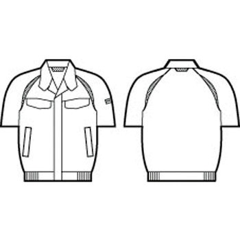 85110 半袖ブルゾン(春夏用) 自重堂