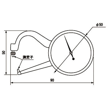 DCG-MA2 ダイヤルキャリパゲージ 1台 新潟精機(SK) 【通販サイトMonotaRO】