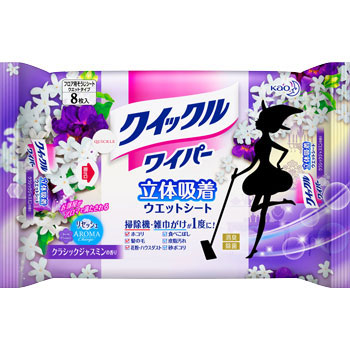 クイックルワイパー 取替え用立体吸着ウェットシート クラシックジャスミン 花王