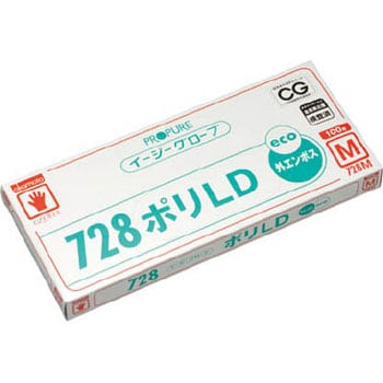 イージーグローブ728ポリLD外エンボス 100枚入