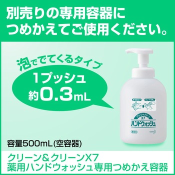 クリーン&クリーンX7薬用ハンドウォッシュ 花王