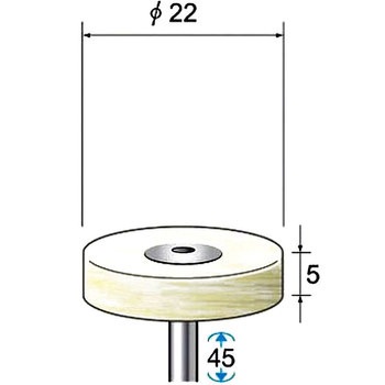 フェルトバフ(シャンク径3mm) NSK(ナカニシ)