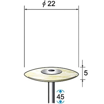 53358 フェルトバフ(シャンク径3mm) NSK(ナカニシ) 10956827
