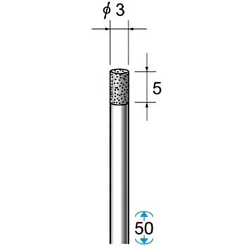 内研用極小系電着CBNバー NSK(ナカニシ)