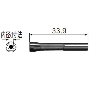 CHH-2.35 マイクログラインダー用コレットチャック 1本 ナカニシ(NSK) 【通販モノタロウ】
