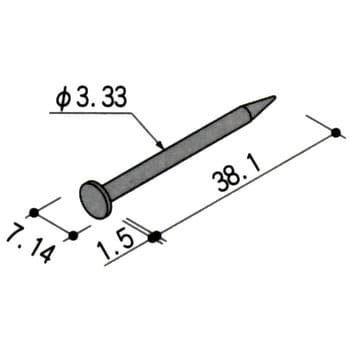 ZN40 太めくぎ 1箱(1kg) ノーブランド 【通販サイトMonotaRO】