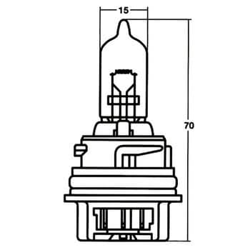 14-0346 モペッドハロゲン(二輪車用) 12V 1個 STANLEY(スタンレー電気) 【通販モノタロウ】