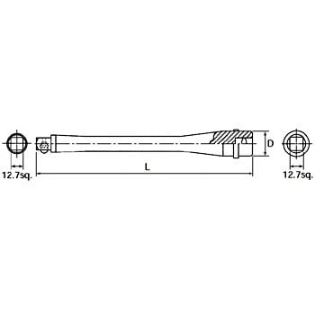 NBE4-150 (12.7SQ) エクステンションバー 1本 nepros 【通販