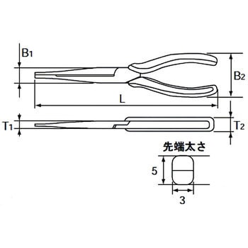 ロングノーズペンチ nepros