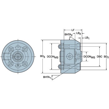 DIN 2079 Coromant Capto(R)アダプタ - サンドビック