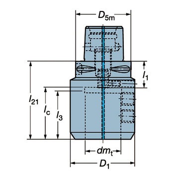 C3-391.21-10 070 Coromant Capto(R) ウィッスルノッチアダプタ サンドビック 10991495