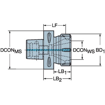 Coromant Capto(R)カップリング付きERコレットチャック用アダプタ サンドビック