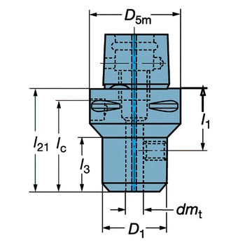 C8-391.21-14 070 Coromant Capto(R) ウィッスルノッチアダプタ サンドビック 11007762