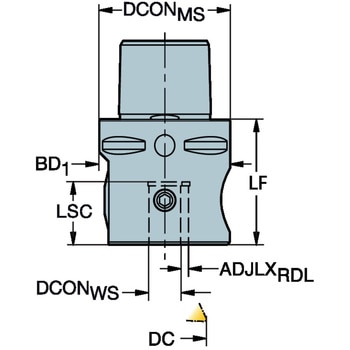 Coromant Captoファインボーリングヘッドアダプタ サンドビック