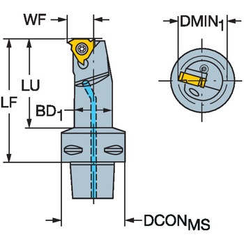 T-Max U-Lockねじ切り加工用カッティングユニット サンドビック