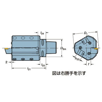 C5-ASHL3-36123-20 Coromant Capto �p�V�����N�o�C�g3�{�p�~�j�^���b�g �T���h�r�b�N 10999502