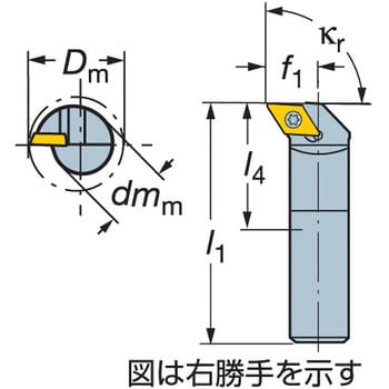 F12Q-SDUPL 07-ER ポジ・ボーリングバイトCoroTurn®； 111 超硬