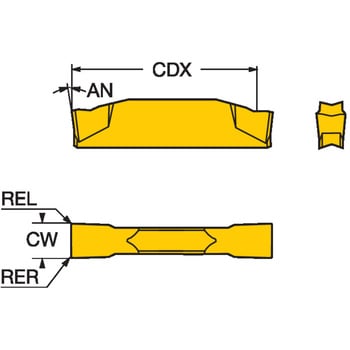 N123G2-0300-0002-GF 1125 CoroCut(R) 2 低送り溝入れ加工用チップ 1箱 