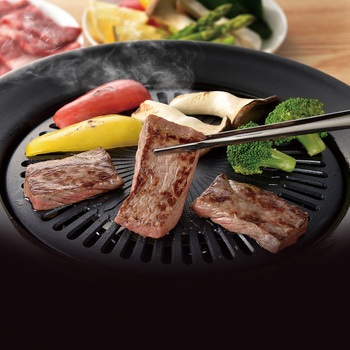 ふっ素樹脂加工丸型焼肉グリル パール金属