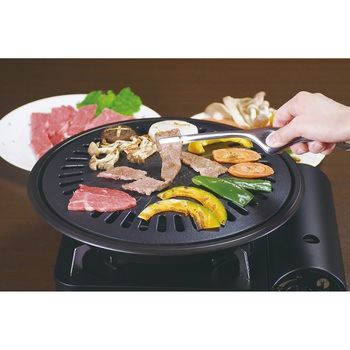ブルーダイヤモンドコート丸型焼肉グリル パール金属