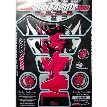 タンクパッド ブラック/ホワイト グレー ピンク MT-ST998HRN MOTO GRAFIX (モトグラフィックス)