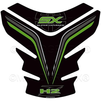 タンクパッド ブラック/グレー/グリーン  MT-TK030KG MOTO GRAFIX (モトグラフィックス)