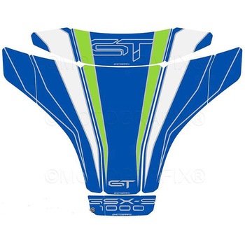 タンクパッド ブルー/グリーン/ ホワイト MT-TS039GPB MOTO GRAFIX (モトグラフィックス)