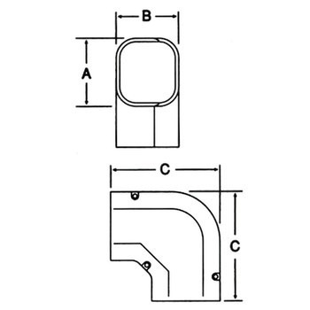 エルボ(平面用90°) メック