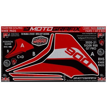 ボディパッド ニー 右側  MT-KT013R-P1 MOTO GRAFIX (モトグラフィックス)