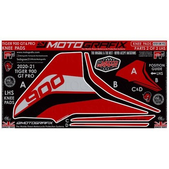 ボディパッド ニー 左側  MT-KT013R-P2 MOTO GRAFIX (モトグラフィックス)