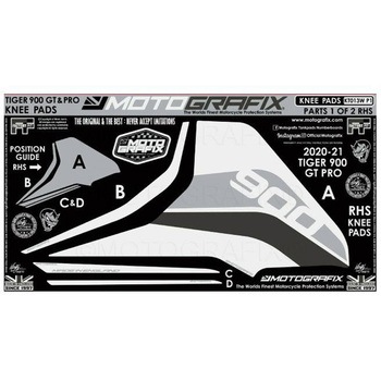 ボディパッド ニー 右側  MT-KT013W-P1 MOTO GRAFIX (モトグラフィックス)