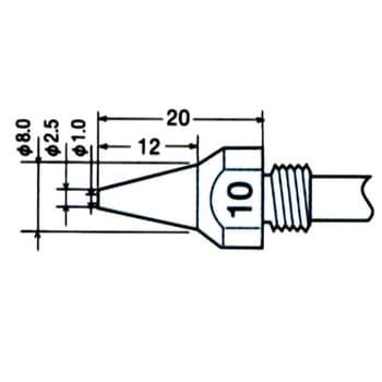 Tp 100n 10 Replacement Nozzle Goot Taiyo Electric Monotaro Singapore