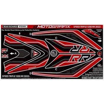 リア ボディパッド MT-RT004RK MOTO GRAFIX (モトグラフィックス)