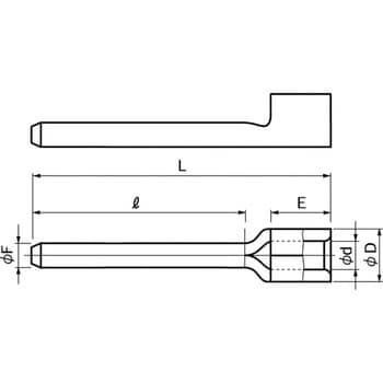 銅線用 裸圧着端子 (TC形)棒形 電線抱合範囲1.04～2.63mm2 1箱(100個)