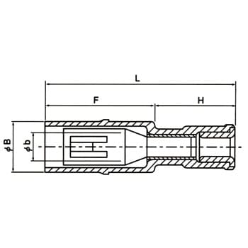 PC4009-F-WP 防水形ピン端子 1箱(100個) ニチフ 【通販サイトMonotaRO】