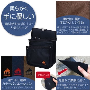 HUMHEMシリーズ 腰袋 平型 KH(基陽)