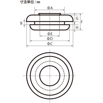 膜付グロメット WAKI(和気産業)