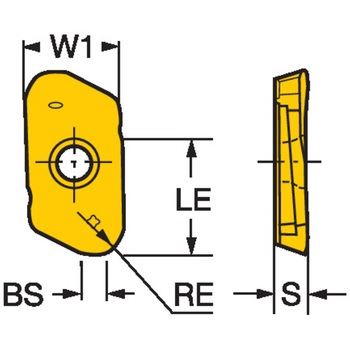 CoroMill(R) 790 フライス加工用チップ サンドビック