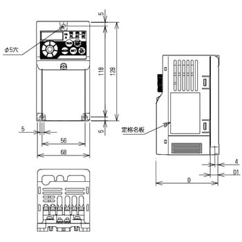 FR-D720S-0.4K インバータ FREQROL-D700シリーズ 1台 三菱電機 【通販