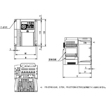 FR-D740-3.7K インバータ FREQROL-D700シリーズ 1台 三菱電機 【通販