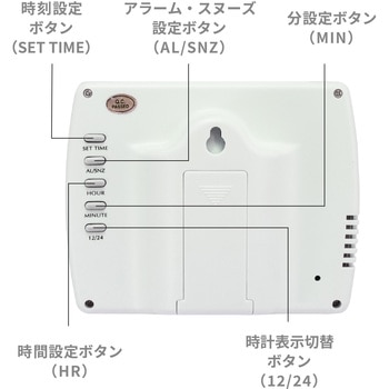 時計機能付き温湿度計 A&D
