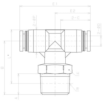 チューブフィッティングPP/耐腐食性SUS303相当 特殊ステンレス ティー PISCO(ピスコ)